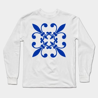 Portugal Tile Pattern Long Sleeve T-Shirt